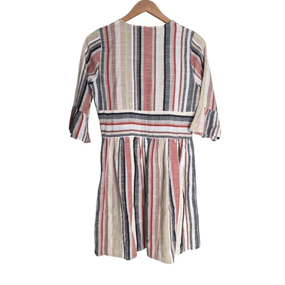Women's - Lulus Cabana Striped Button Front Dress, Size Medium - Picture 9 of 11